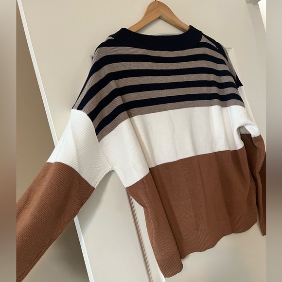 NWOT Adrianna Papell Designer Long Sleeve Lightweight Sweater Size XL - Picture 7 of 16